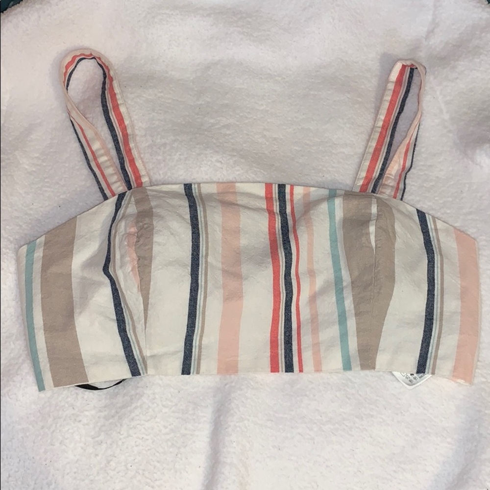 Cropped striped top